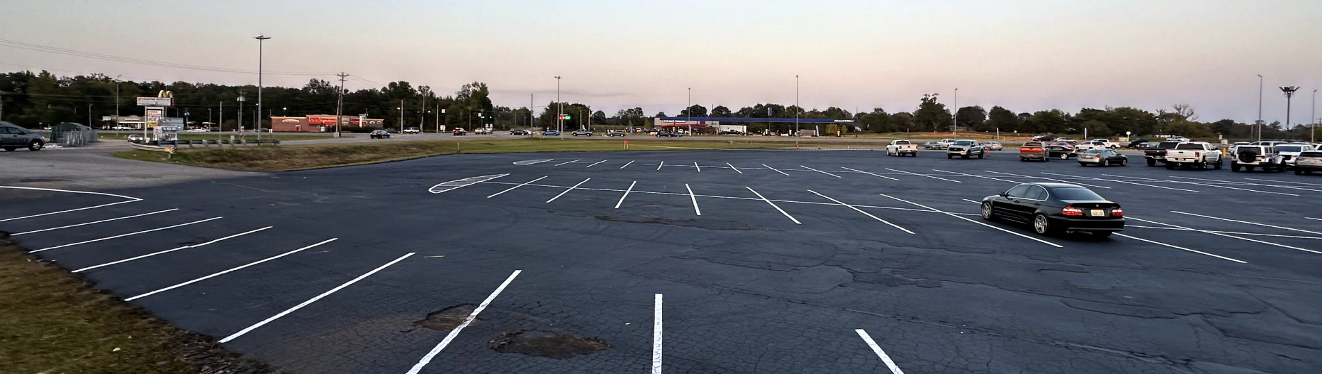 client photo painted parking lot