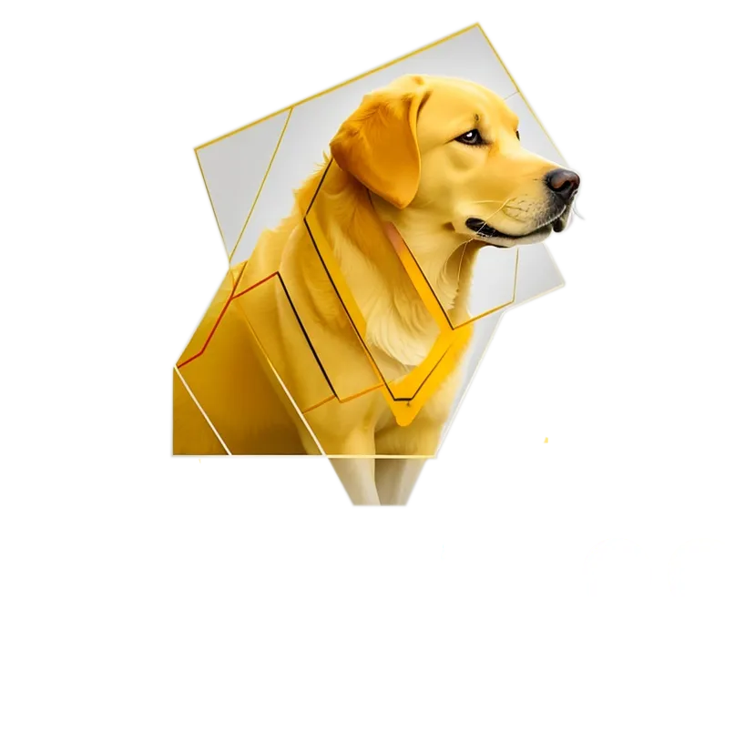yellow dog line striping logo